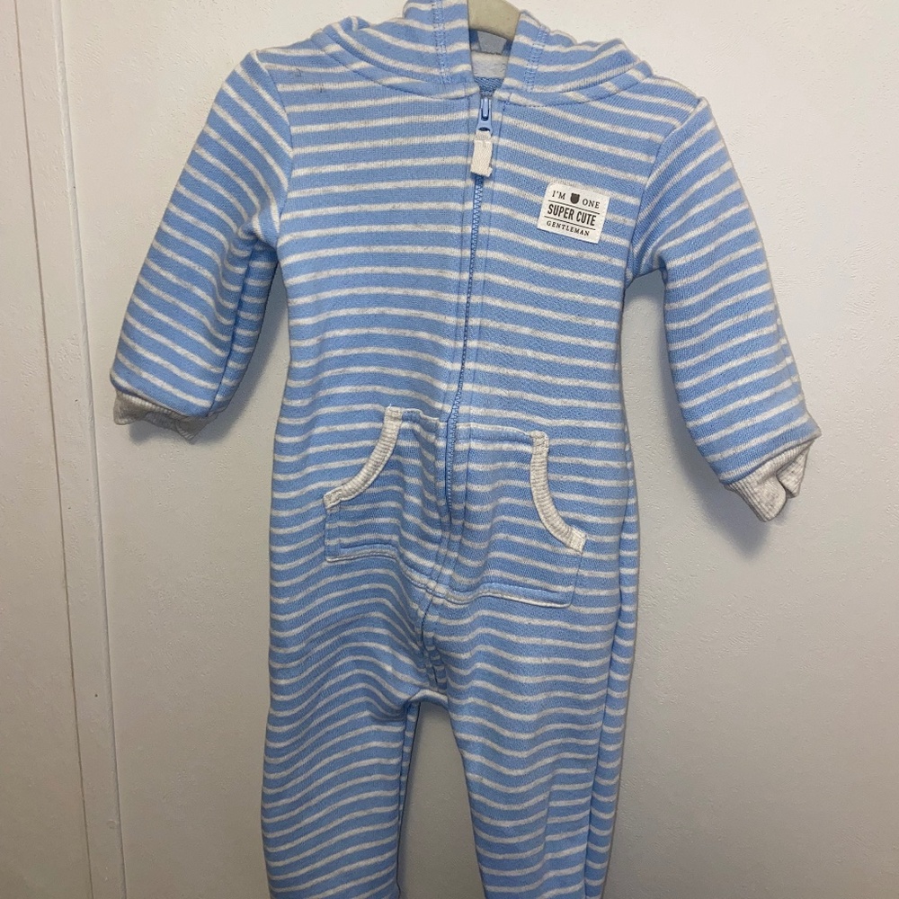Carters Zip Up Jumpsuits 12M